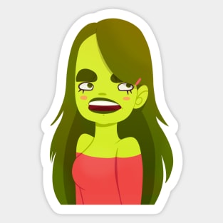 Cactus Girl Sticker